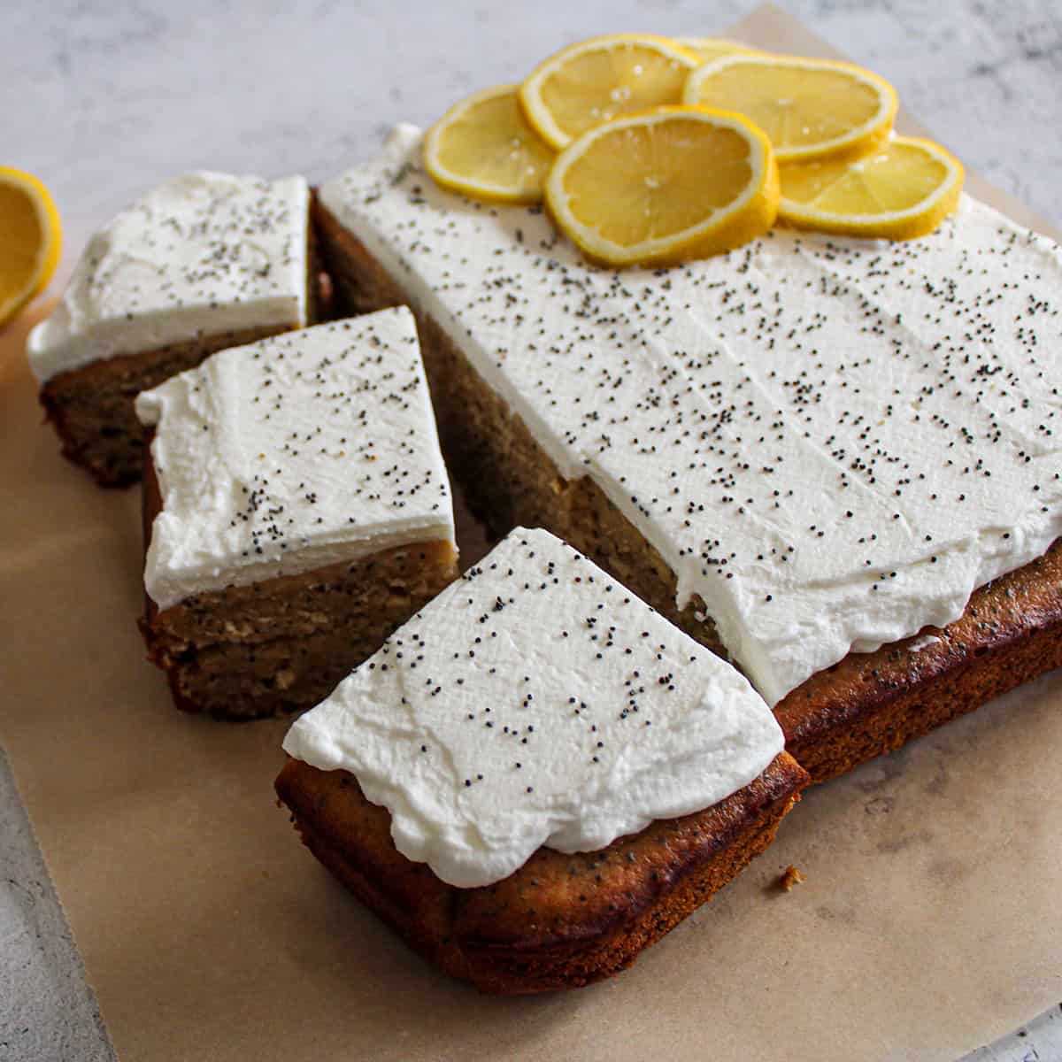 Lemon Poppy Seed Yogurt Cake Crisp and Crumble