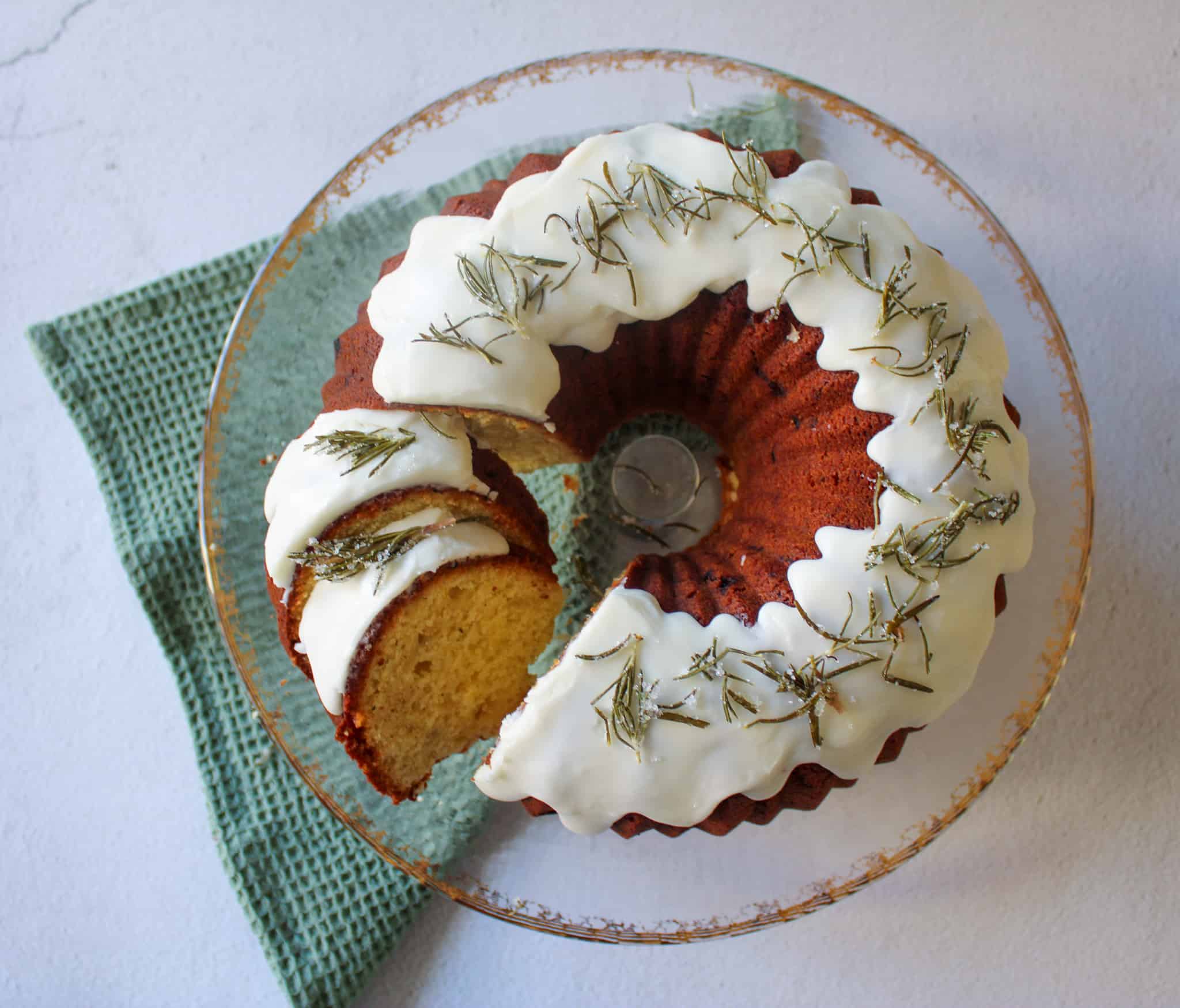 lemon rosemary bundt cake